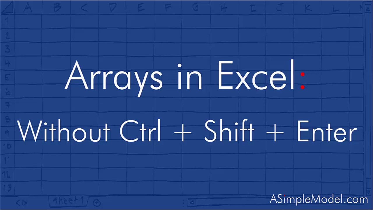 enter array excel for mac